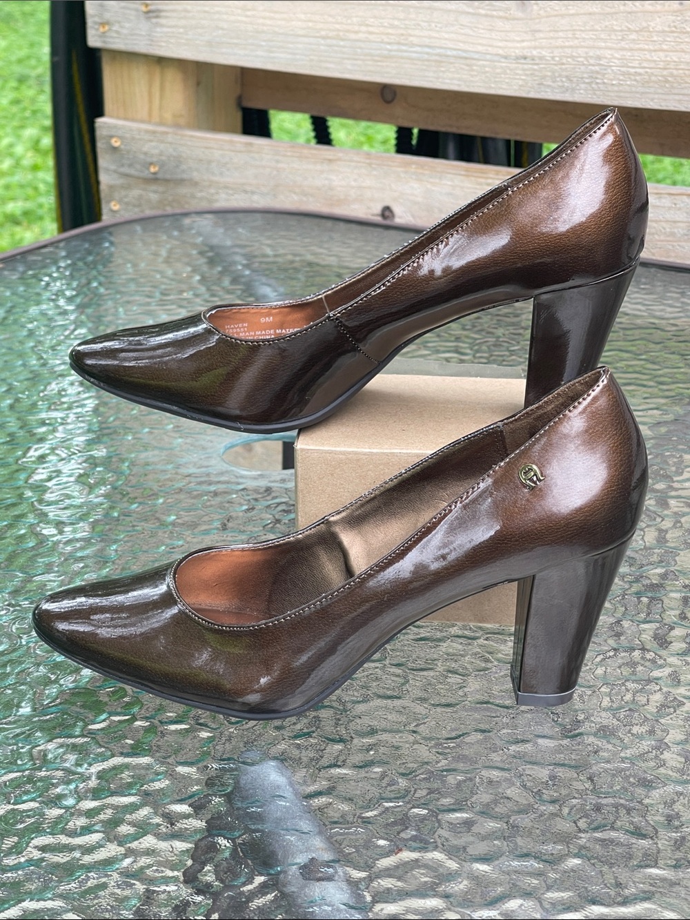 NWOT Etienne Aigner “Haven” Bronze Pumps  9M - Picture 13 of 14